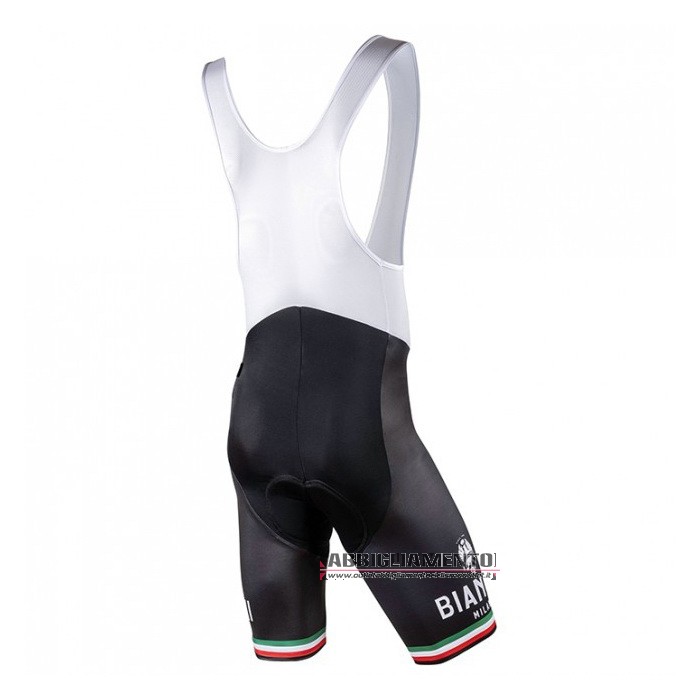 Abbigliamento Bianchi 2021 Manica Corta e Pantaloncino Con Bretelle Bianco - Clicca l'immagine per chiudere